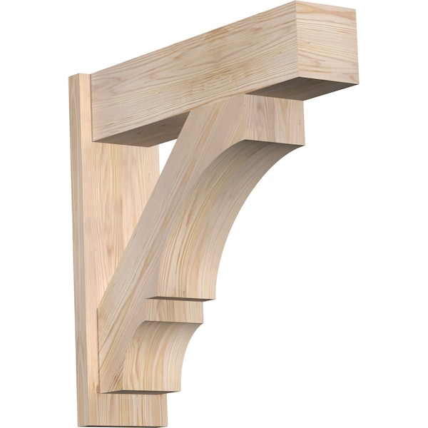 Ekena Millwork Balboa Block Smooth Outlooker, Douglas Fir, 7 1/2"W x 28"D x 28"H OUT08X28X28BOA05SDF - main